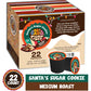 Crazy Cups Flavored Coffee Pods, Santas Sugar Cookie, Medium Roast, 22 Count, Compatible with Keurig K Cups