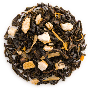 Teabloom Organic Black Tea, Caramel Almond Blossom Loose Leaf Tea, Luxury Dessert Tea, Usda Certified Organic, Certified Kosher,