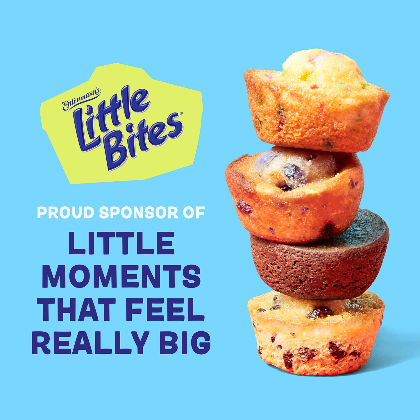 Entenmanns Little Bites Fudge Brownie Mini Muffins | 4 Pack (80 Pouches Total)