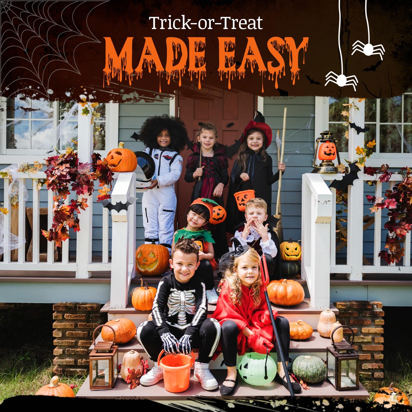30 Pack Halloween Candy Bracelets - Individually Wrapped Holiday Themed Pumpkin And Skull Bracelets - Trick Or Treat Strawberry