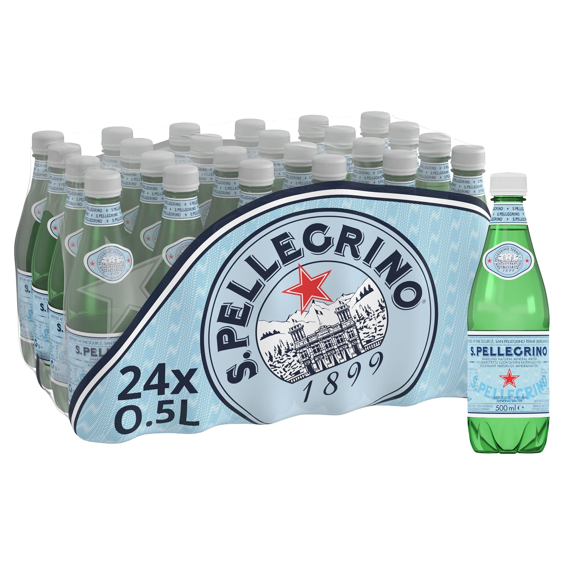 San Pellegrino 500Ml Pet 16.9-Ounce (Pack Of 24)