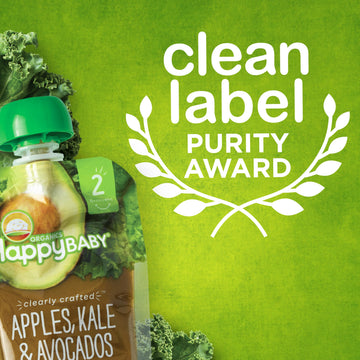 Happy Baby Organics Stage 2 Baby Food Pouches, Gluten Free, Vegan & Healthy Snack, Clearly Crafted Fruit & Veggie Puree, Pumpkin