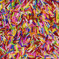 Rainbow Jimmy Sprinkles Edible Mix Size Jimmies Cake Decorations Soft Jimmies For Topping Ice Cream, Cookies, Cakes, Wedding Par