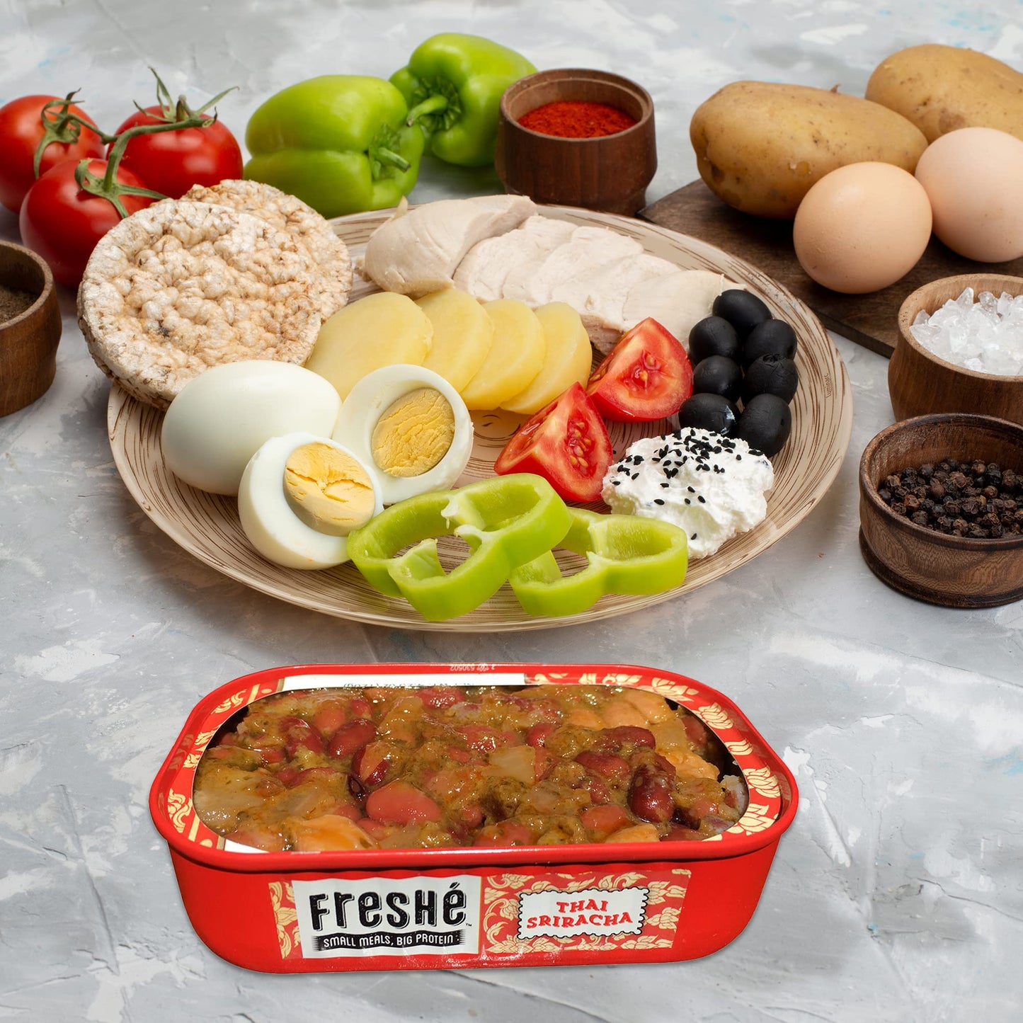 Fresh   Gourmet Canned Tuna Variety Pack (4 Pack) Healthy High-Protein Skipjack Fish & Ready-to-Eat Meal - All-Natural, Non-GMO,