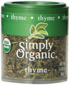 Simply Organic Whole Thyme Leaf, Certified Organic | 0.28 Oz | Pack Of 12 | Thymus Vulgaris L.