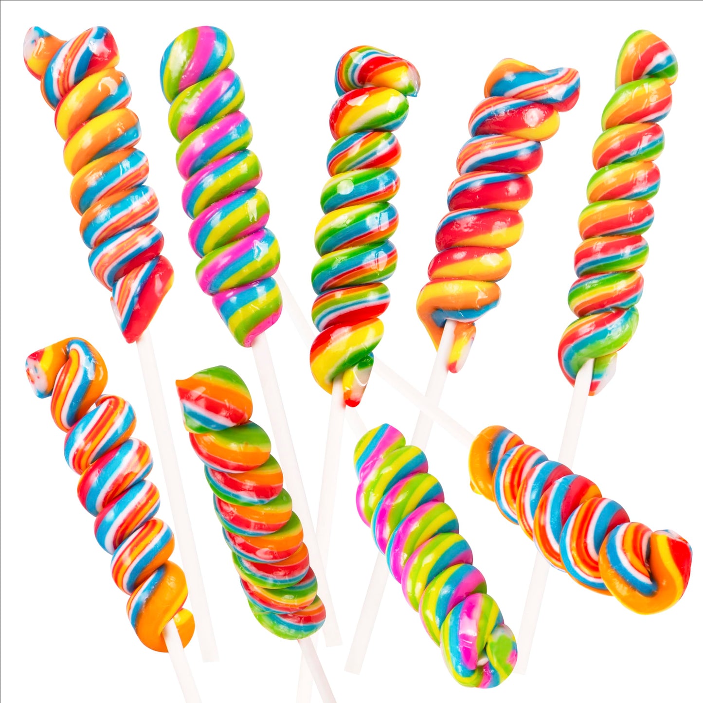Narwhal Novelties Twist Lollipops, Candy Suckers (12-Pack)