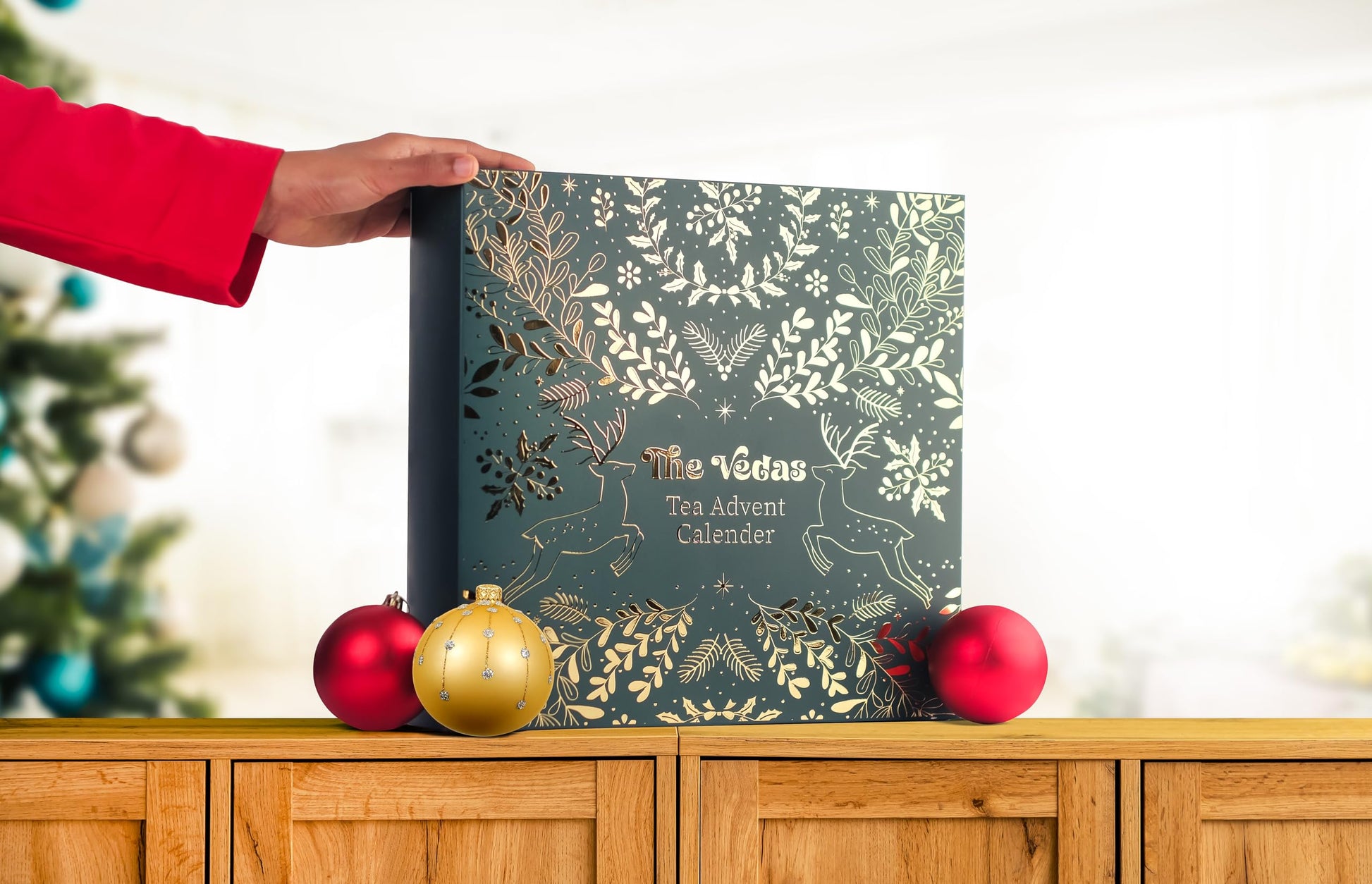 The Vedas Tea Advent Calendar Gift Set 2025 | 24 Unique Flavours | Advent Calendar For Mature-Themeds | Top Christmas Gifts For Men/Women | Tea Gift Sets