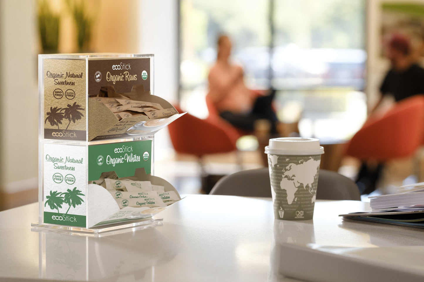 Ecostick Sweetener Packets | Organic White | 2000 Count | Sustainably Harvested