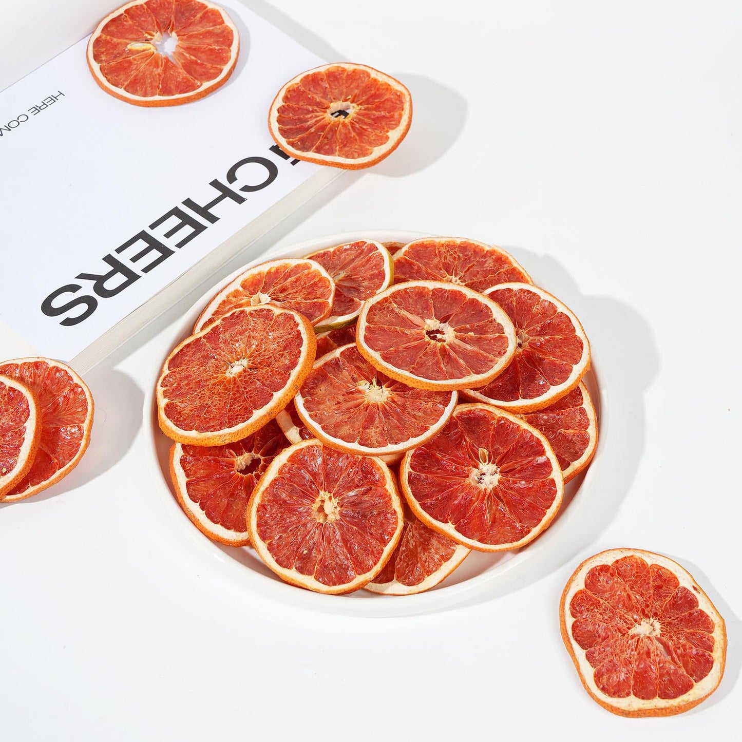 Dried Grapefruit Slices, Dehydrated Grapefruit Slices For Cocktails Decoration/Fruit Tea/Baking/Garland/Crafts,100% Natural No A