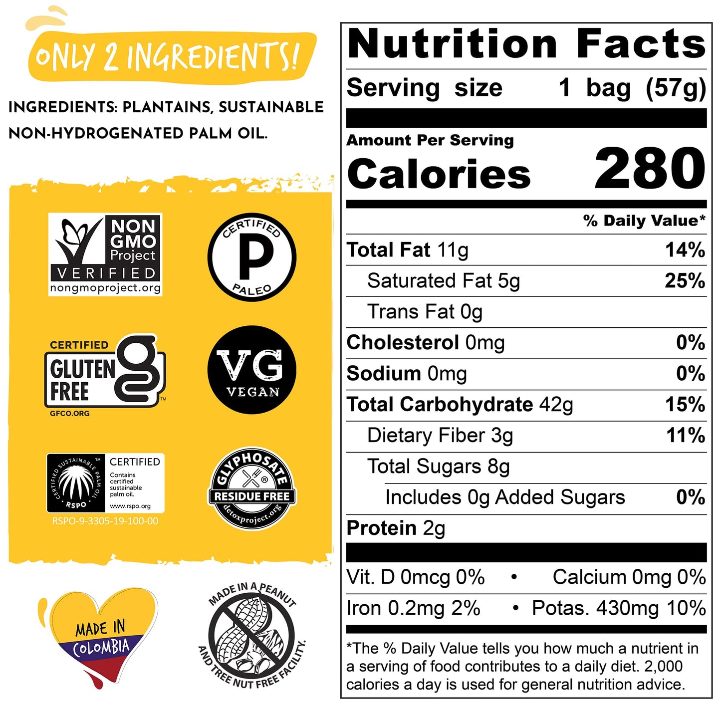 Artisan Tropic Plantain Strips Naturally Sweet - 8 Pack, 2Oz - Vegan, Paleo, Gluten Free Chips - Individual Bags Healthy Snacks