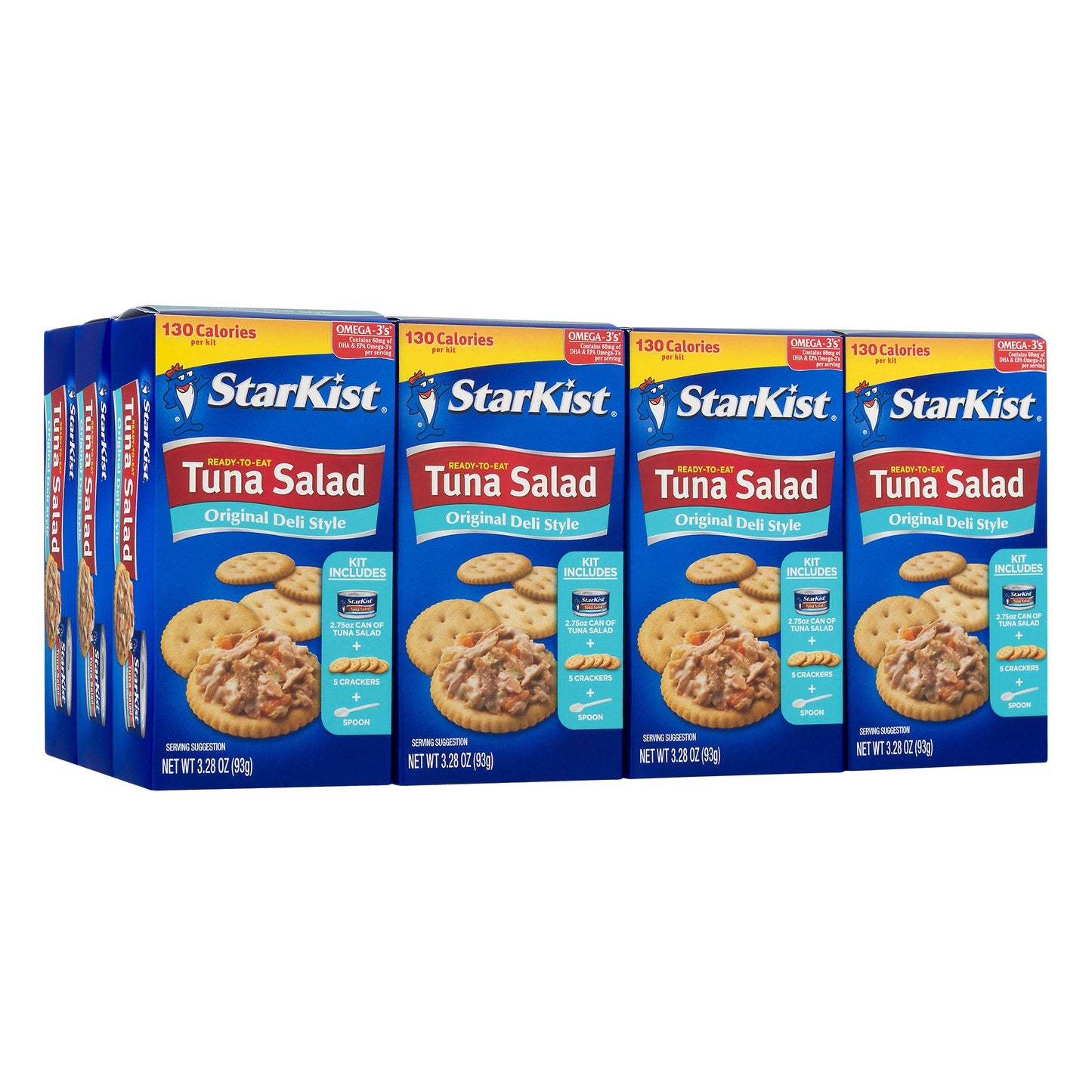 StarKist Snack-To-Go Ready to Eat Meals Tuna Salad Kit, 3.6 oz (12 Pack) Classic Tuna Salad with Crackers Kit.