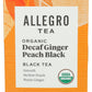 Allegro Tea, Organic Decaf Ginger Peach Black Tea Bags, 20 Ct