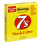 Massel 7's Stock Cubes Vegetable Bouillon Broth - No MSG, Gluten-Free Soup Base - Bulk Pack (10 x 35g)