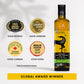 Terra Delyssa Organic Extra Virgin Olive Oil, 500 ML, First Cold Pressed, Non-GMO, Dark Glass Bottle