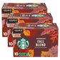 Starbucks French Roast K-Cup Portion Pack for Keurig, 10 Count (Pack of 3), White/Yellow/Black