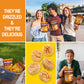 Drizzilicious Mini Rice Cakes French Toast - Rice Crisps  Healthy Snack for mature-themeds and Kids  Flavored Rice Cakes  Vegan  Gluten Free  Allergen Free  Only 90 Calories Per Serving - 4 oz (Pack of 6)