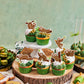 42Pcs Edible Cupcake Toppers Wafer Paper Sloth Animal Cupcake Toppers Drink Topper Dessert Muffin Cake Picks Cake Decoration For