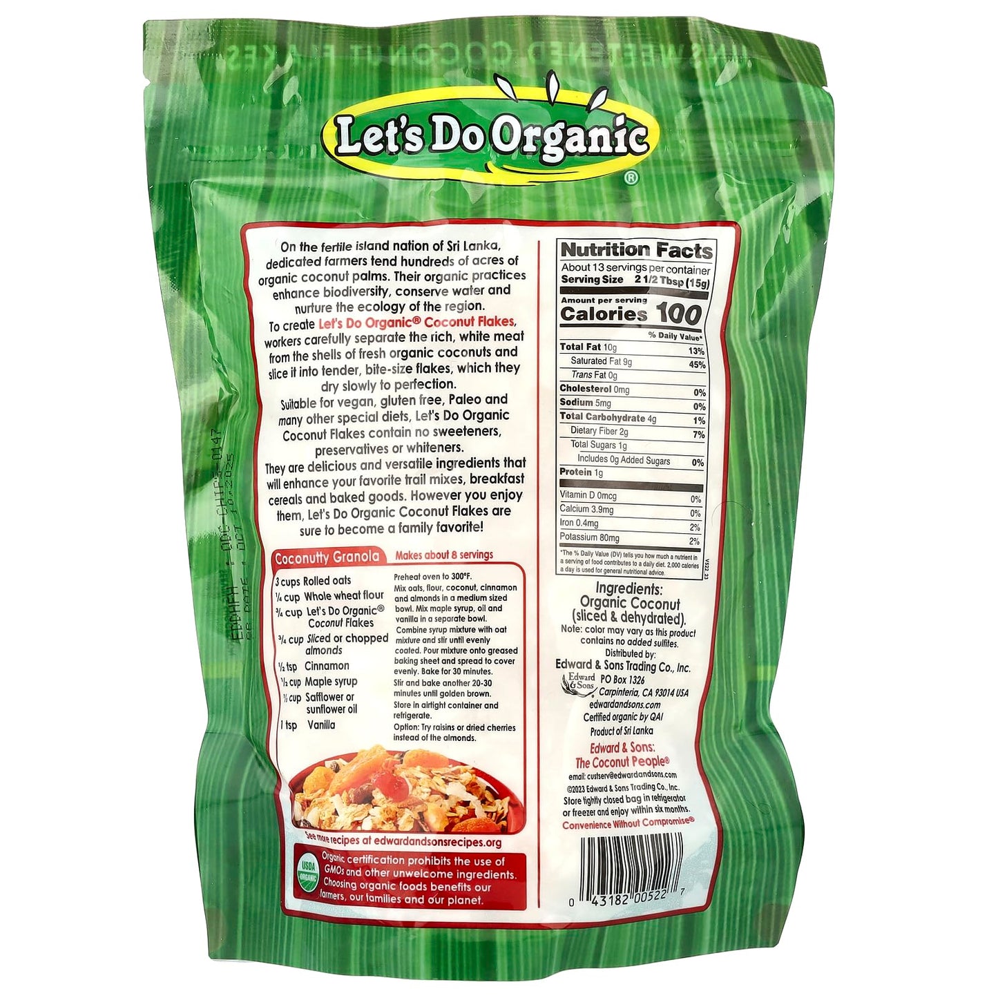 Lets Do Organic Coconut Flakes - 7 Oz