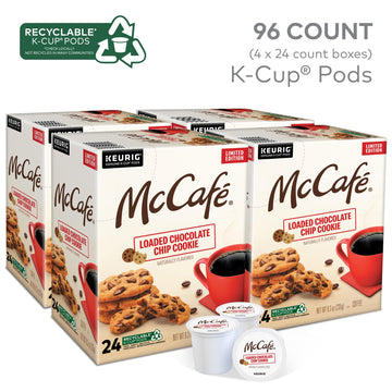 McCafé® Loaded Chocolate Chip Cookie, 96ct (4 Packs of 24) - Delicious Cookies for Sharing and Snacking