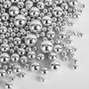 Kasvan Silver Pearl Sugar Sprinkles - Edible Candy Pearls 130G/4.58 Oz, Mix Size, Baking Cake Decorations, Ice Cream Toppings An