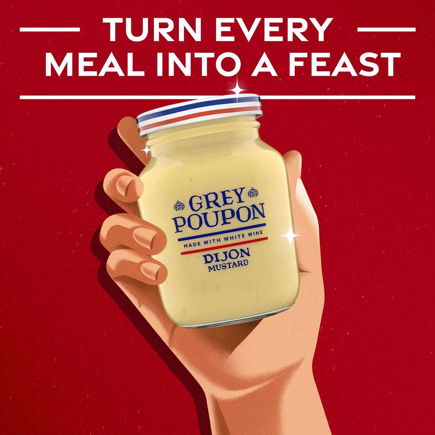 Grey Poupon Dijon Mustard Packets - 0.25 oz, Pack of 50, Convenient Single Serve