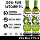Chosen Foods 100% Pure Avocado Oil, Keto And Paleo Diet Friendly, Kosher Oil For Baking, High-Heat Cooking, Frying, Homemade Sauces, Dressings And Marinades (25.4 Fl Oz, 2 Pack)
