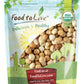 Food to Live Organic Blanched Roasted Hazelnuts, 2 Pounds - Non-GMO, Dry Roasted Filberts, No Skin, Whole Nuts, Unsalted, Kosher