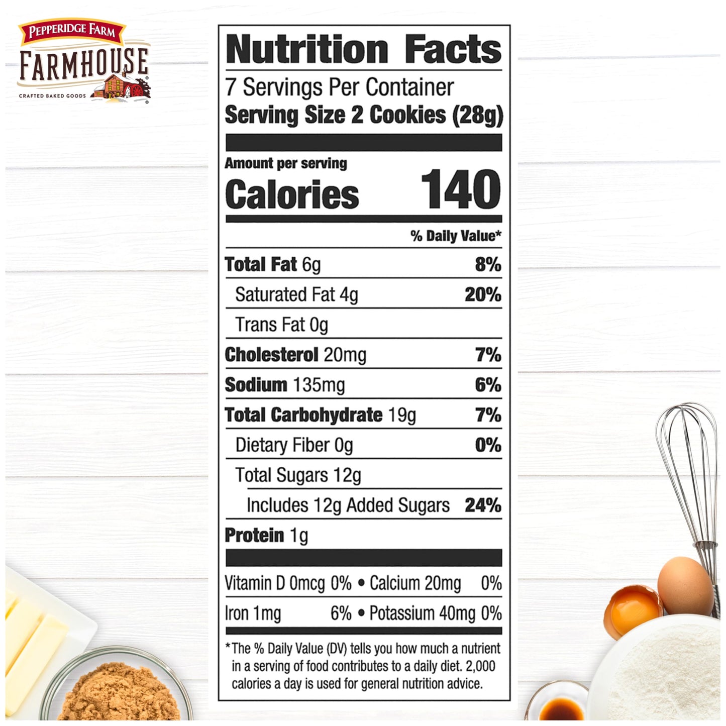 Pepperidge Farm Farmhouse Thin And Crispy Dark Chocolate Chip Cookies, 6.9 Oz Bag (14 Cookies)