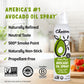 Chosen Foods 100% Pure Avocado Oil Spray 4.7 oz (1 Pack), Non-GMO, 500F Smoke Point, Propellant-Free, Air Pressure Only for High