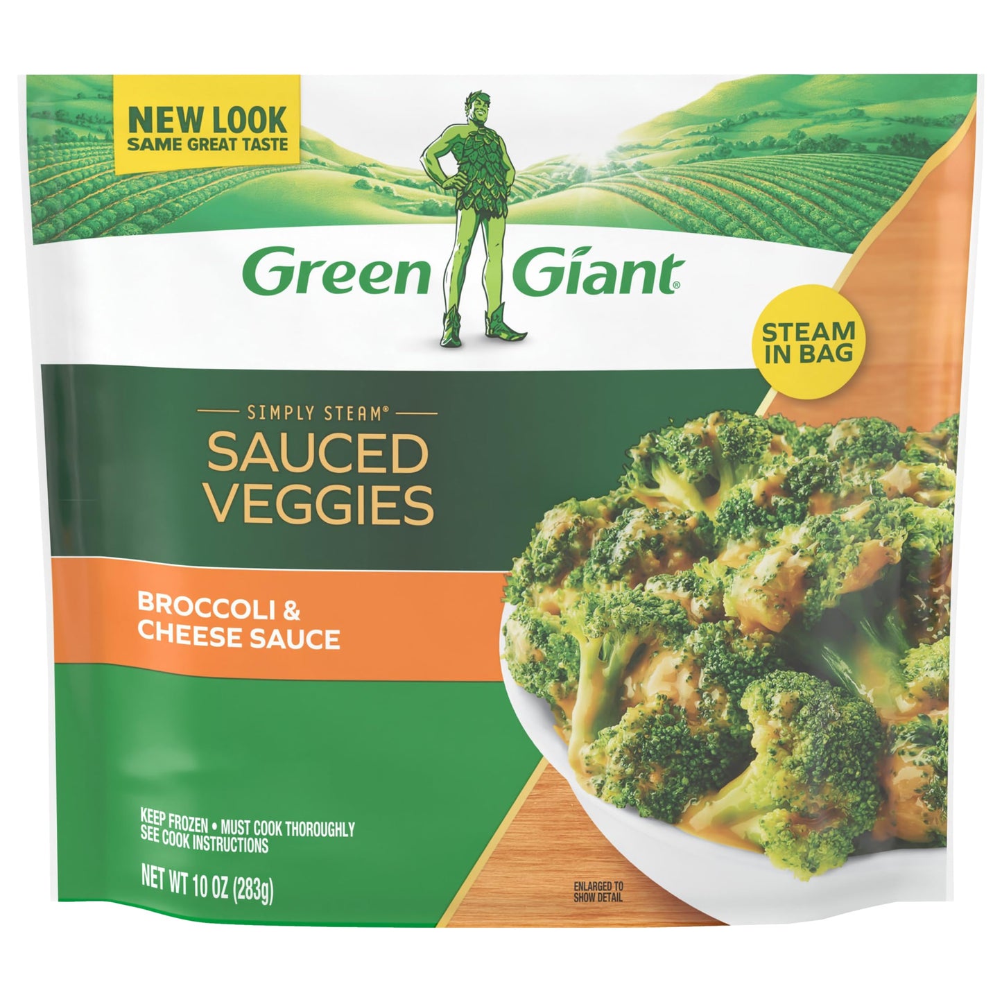 Green Giant Simply Steam Broccoli with Cheese Sauce, 10 Ounce (Frozen)