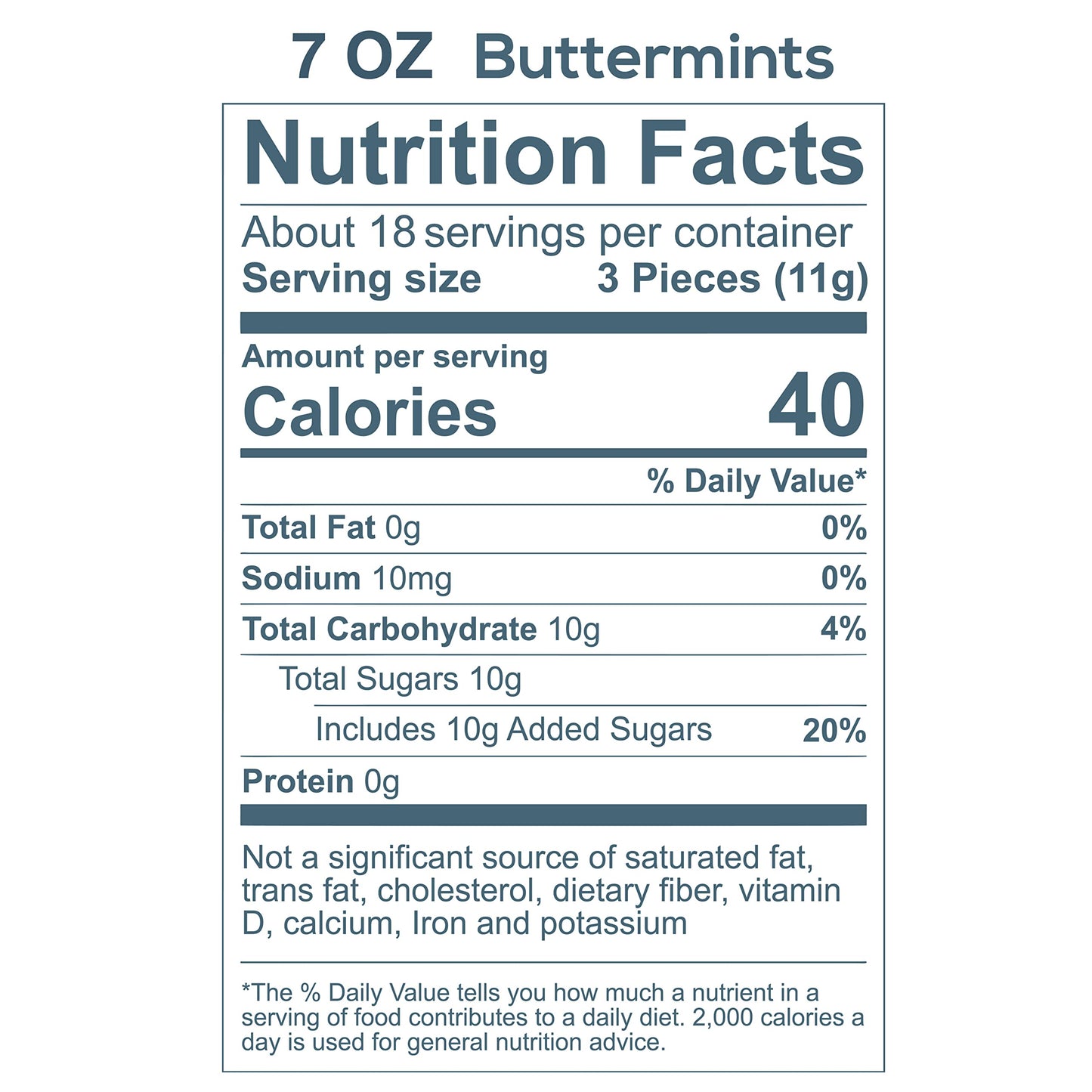 Party Sweets Always & Forever Buttermints By Hospitality Mints, Appx 300 Mints, 7-Ounce Bags (Pack Of 6)