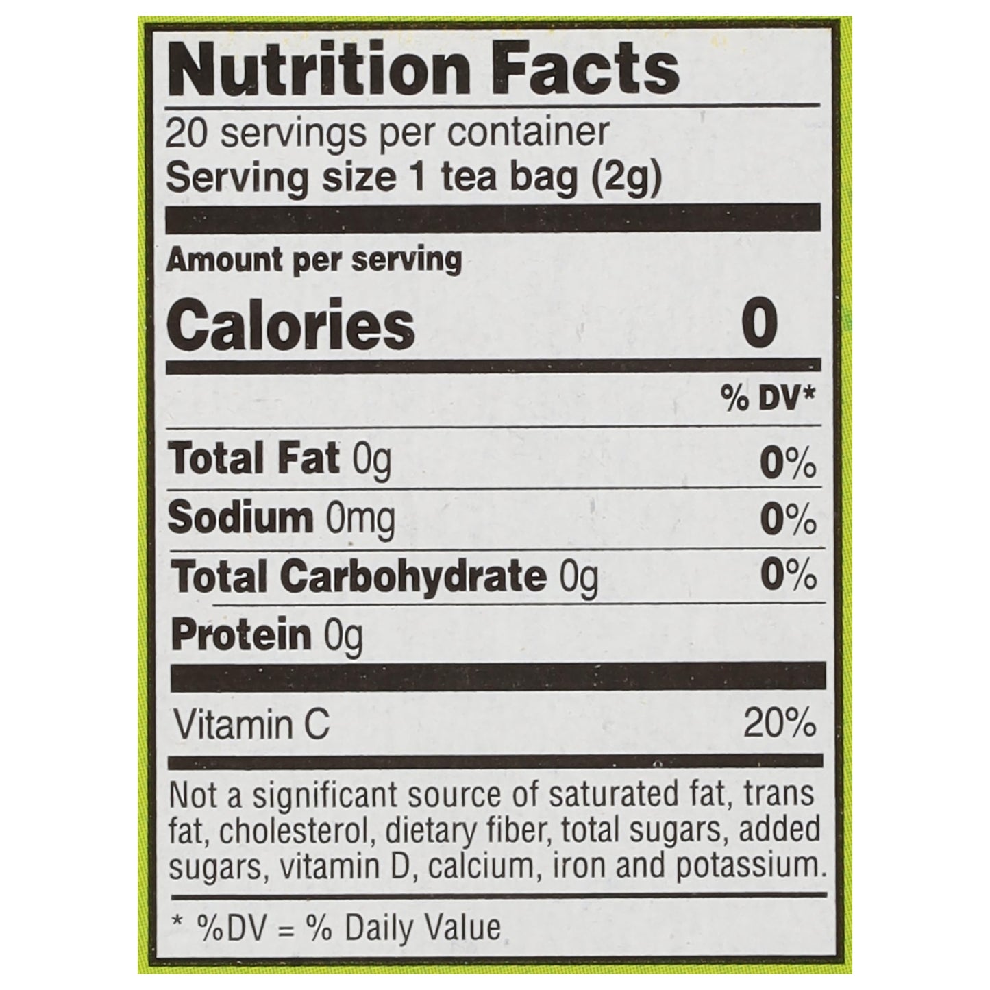 Celestial Seasonings Green Tea, Decaffeinated, 20 Tea Bags, Pack of 6, Model 50307