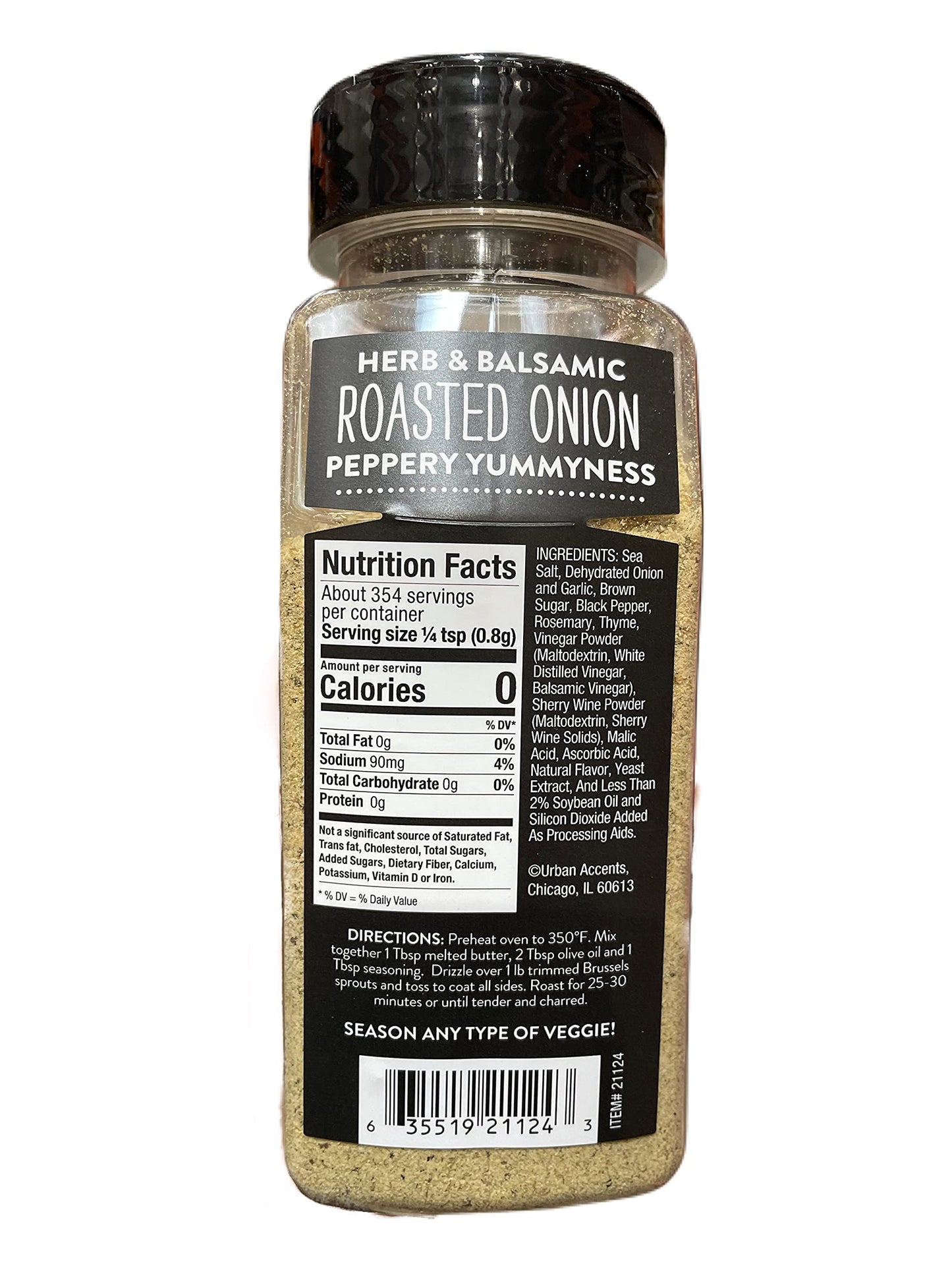 Urban Accents Balsamic & Roasted Onion Veggie Roaster Seasoning Blend 10 Ounce