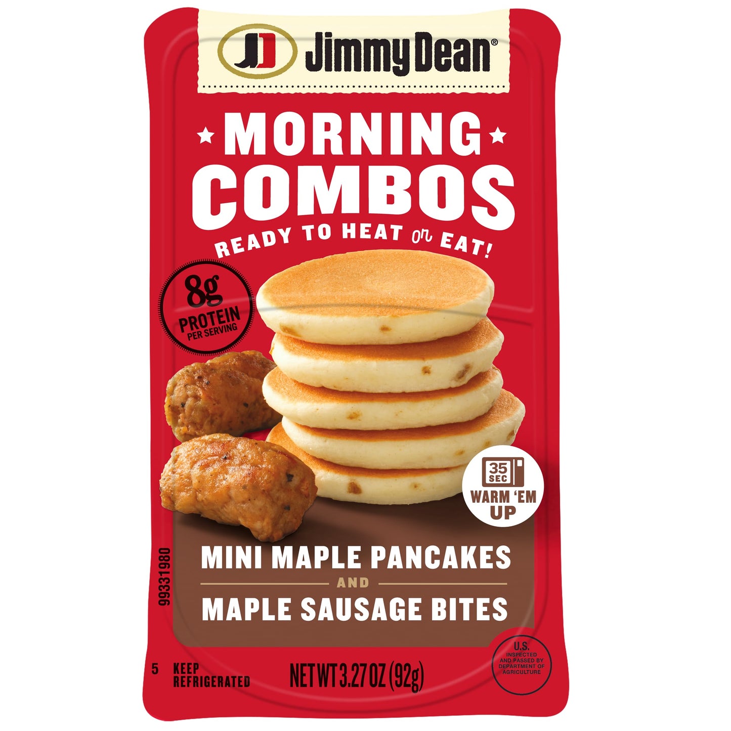 Jimmy Dean Morning Combos, Mini Maple Pancakes And Maple Sausage Bites, 3.27 Oz