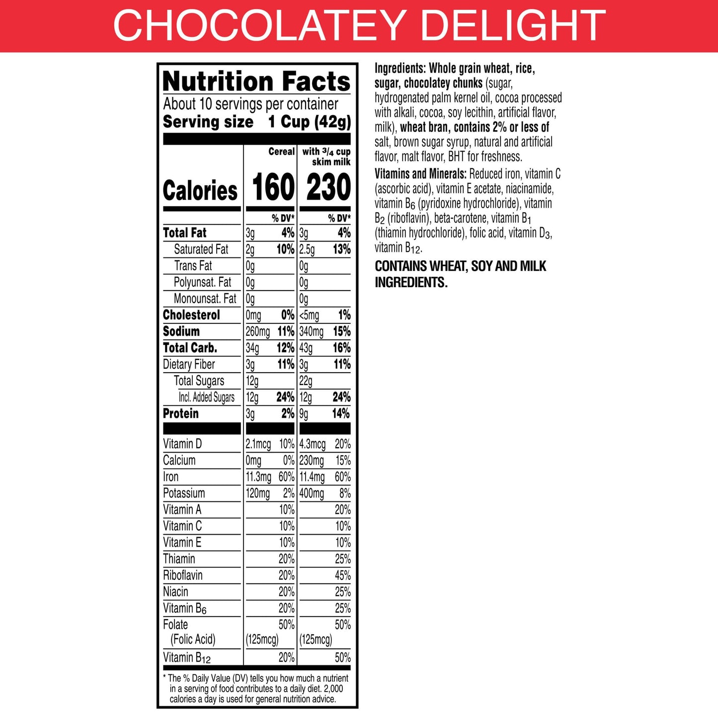 Kelloggs Special K Chocolatey Delight Breakfast Cereal  Good Source of Fiber  Large Size  15.5 oz
