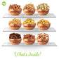 Nut Cravings Gourmet Collection - Rosh Hashana & Shana Tova Mixed Nuts Gift Basket In White Gold Box (9 Assortments) Arrangement