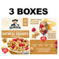 Quaker Oatmeal Squares Crunchy Whole Grain Breakfast Cereal, Honey Nut, 14.5 Oz Boxes (Pack Of 3)