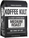 Koffee Kult Medium Roast Whole Bean Coffee- 32Oz, Premium Arabica Beans, Balanced Cup Profile, Drum Roasting, Espresso Machine C