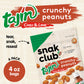 Snak Club Tajin Crunchy Peanuts, Nuts with Chili and Lime Seasoning, Mild, No Artificial Colors or Flavors, 4 oz Resealable Bags