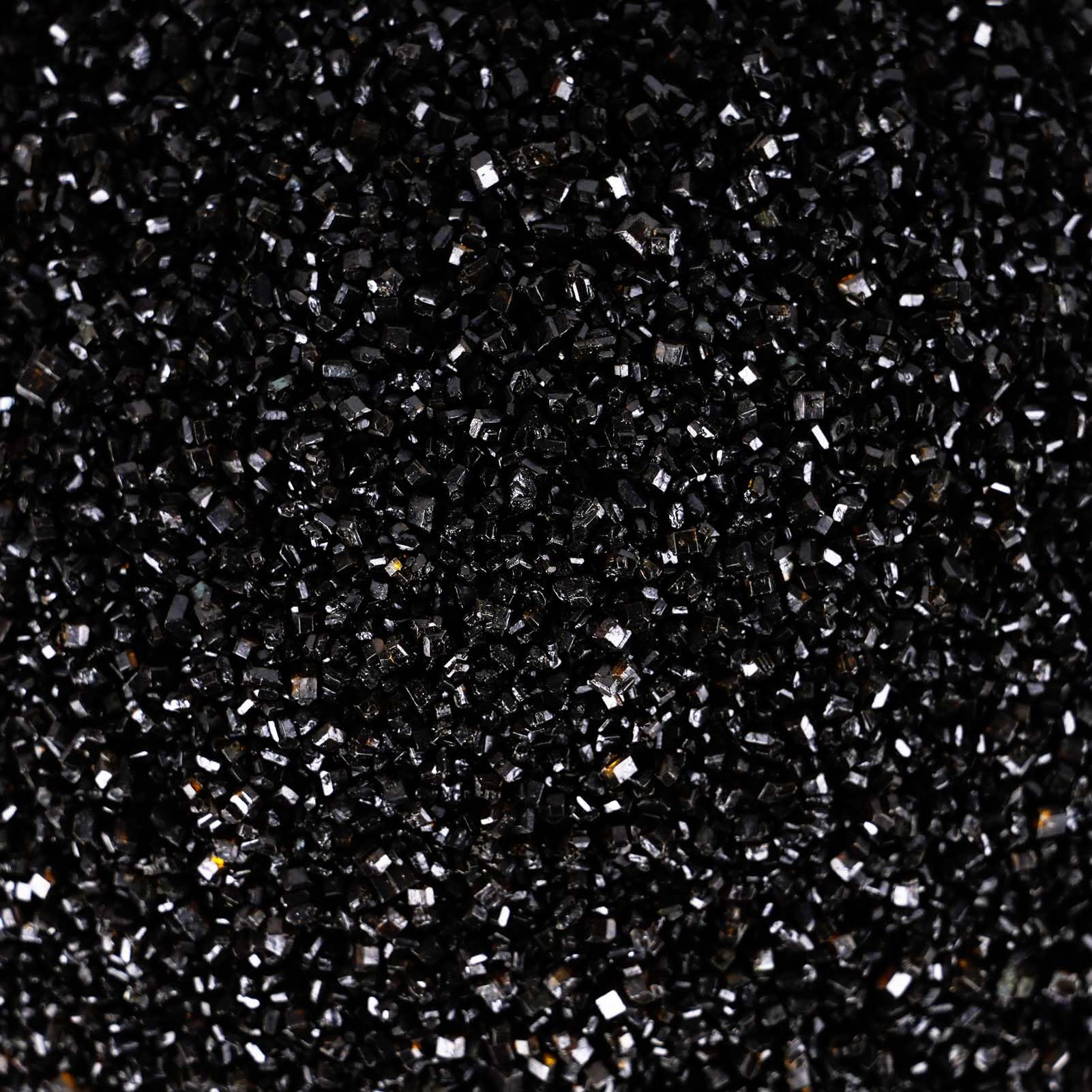 Kasvan Sanding Sugar Sprinkles - Edible Sugar Crystals  Baking Cake Decorations  Ice Cream Toppings Cupcake Decorating  Wedding Party Chirstmas Supplies  85G/3.2Oz (Black)