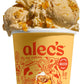 Alecs Brown Butter Peach Cobbler Organic Ice Cream - Grassfed, Regenerative A2 Dairy, 14 oz