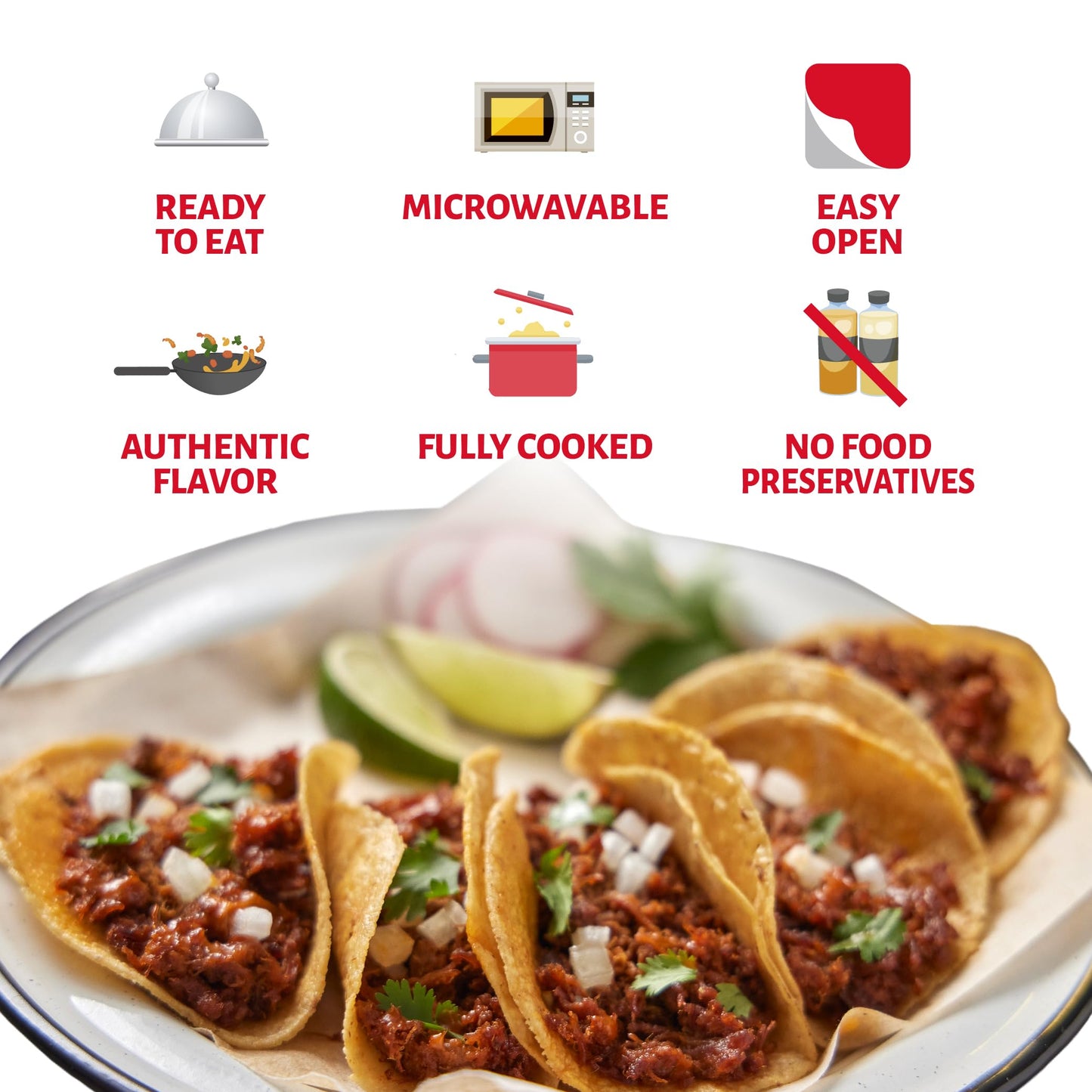 Chata Pork Chilorio  Shredded Seasoned Meat  13.05 oz  Pack of 4