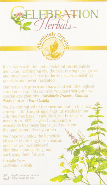 Celebration Herbals Plantain Leaf Organic 24 Bag, 0.02 Pound