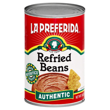 La Preferida Authentic Refried Pinto Beans - Homemade taste of traditional creamy frijoles refritos. 4 simple ingredient, 16 oz