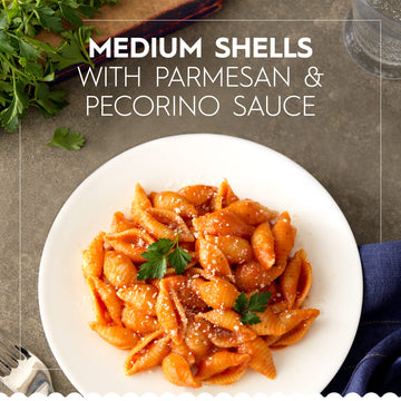 Barilla Medium Shells Pasta, 16 oz. Box (Pack of 12) - Non-GMO Pasta Made with Durum Wheat Semolina - Kosher Certified Pasta