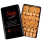 Mughe Gourmet Assorted Baklava Pastry Gift Elegant Tin Box - 500g 1.1lb 32 pcs - Turkish Pistachio, Almond, Walnut, Cashew, Haze