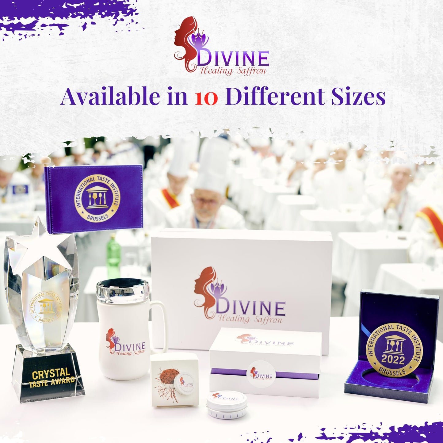 Divine Healing Saffron, Awarded Saffron Threads High Negin Enhanced Grade Saffron Spice Paella, Risotto, Teas, All Culinary Uses (1.5 Grams)