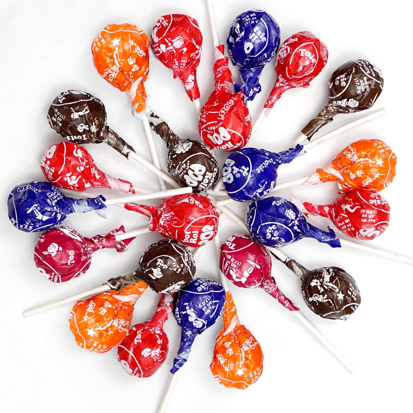 Tootsie Roll Pops with Chocolate Tootsie Roll Center  1lb Bulk Bag (Approx 22 Count)  Original Assorted Fruit Flavors  The Hampton Popcorn & Candy Company