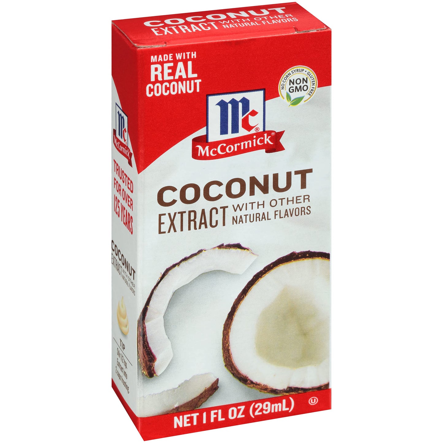 McCormick Coconut Extract, Natural Flavors, 1 fl oz, Pack of 1