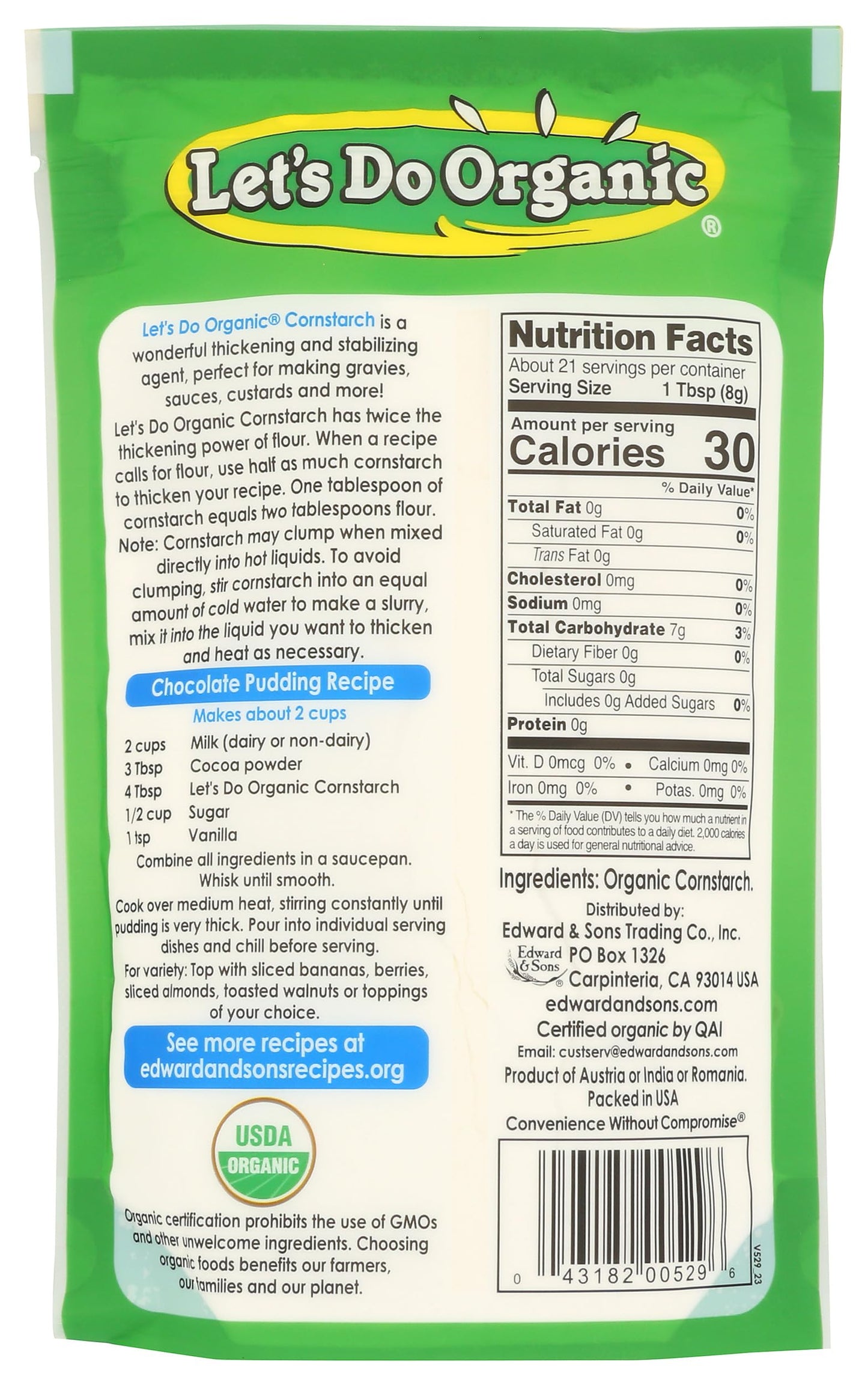Let'S Do Organics Cornstarch - Organic - 6 Oz - Case Of 6(D0102Hh3Hmg.)